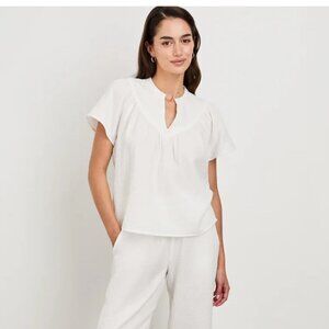 Rails Sayer White Gauze Cotton Top | Size XS | MSRP $168
